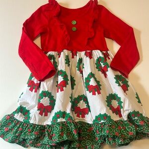 Eleanor Rose Christmas Wreath Dress